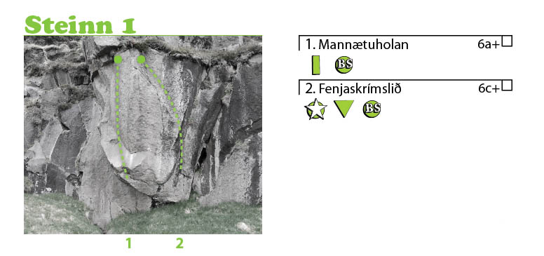 Fyrsti steinn í Hádegishamri